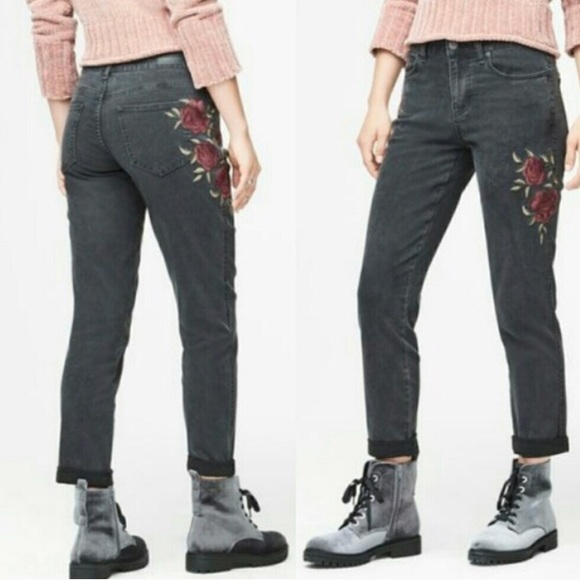 aeropostale embroidered jeans